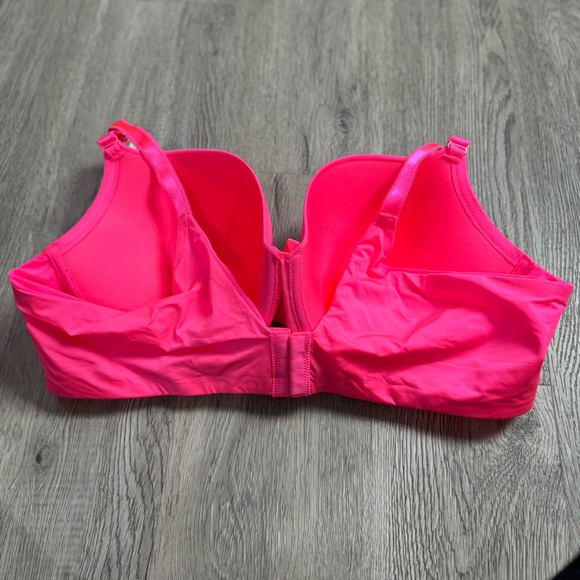 Torrid Curve Push-Up T-Shirt Bra 42C Neon Pink Lace Trim NWT - Picture 5 of 6